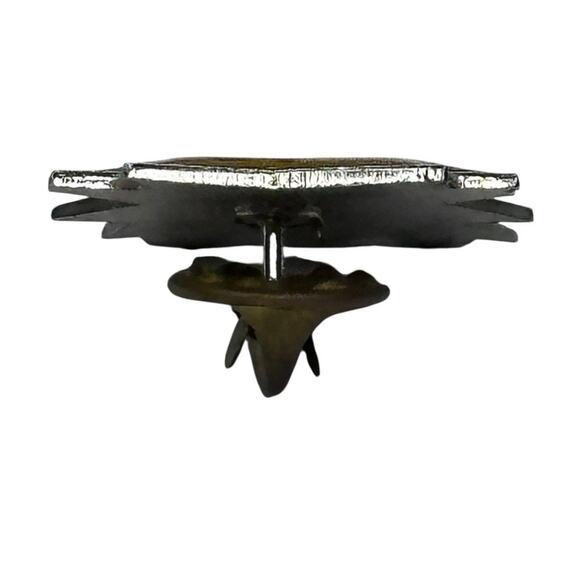 US ARMY Gold Yellow CCC Skull Enamel Pin Vintage - Picture 10 of 10